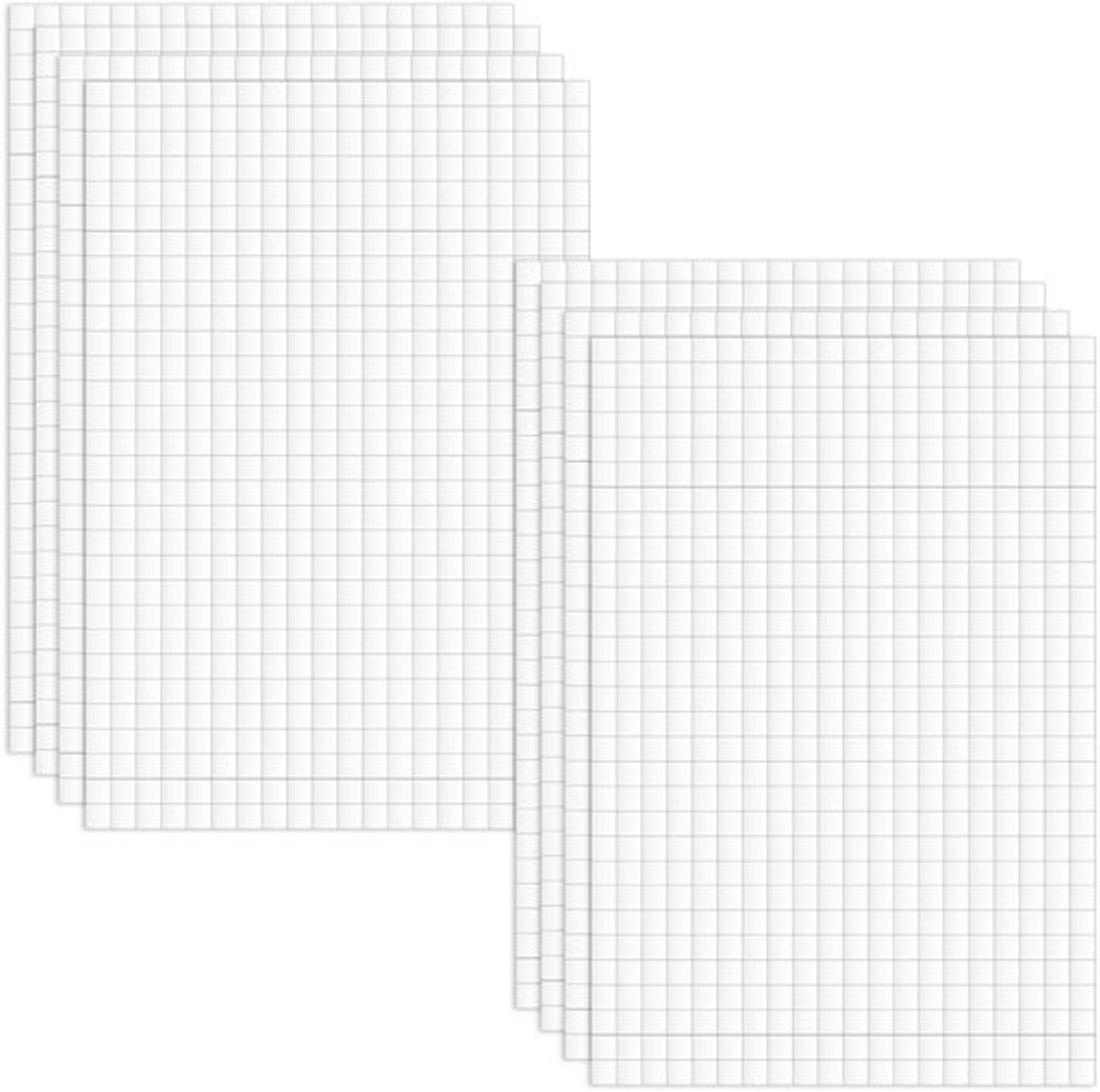 Kleefpads 4800 Stuks - Dubbelzijdige Schuimstof - Voorgesneden Vierkanten - Voor Scrapbook/Knutselen - Wit - 3D-Design - Plakpunt