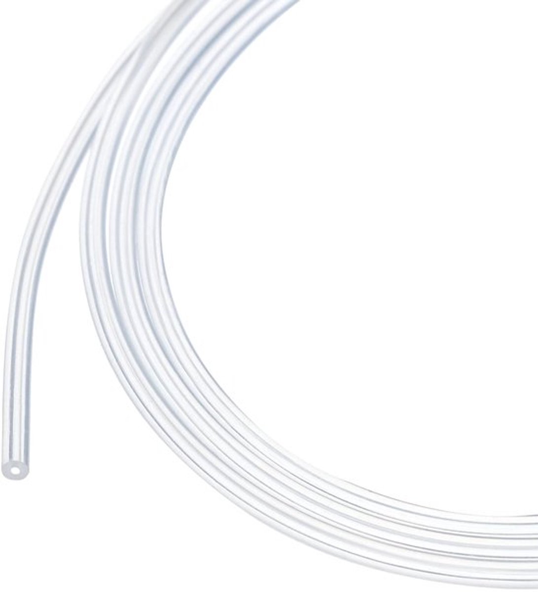 Siliconen Slang 3,05m - Flexibele Slang - 0,5mm ID / 2mm OD - Transparante Slang - Hoog Temperatuur Bestendig - Voor Irrigatie/Brouwerij - Siliconenbuis