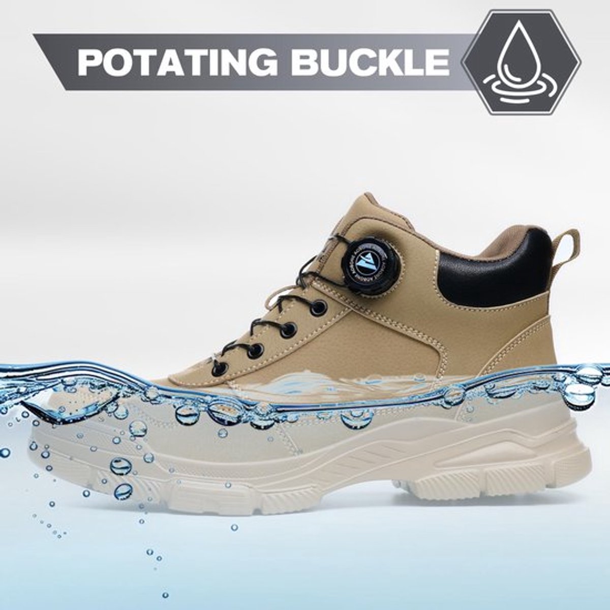 Veiligheidsschoenen Hoog Antislip - Werkschoenen Heren/Dames - Lichtgewicht - Stalen Neus - Ademend - Spatwaterdicht