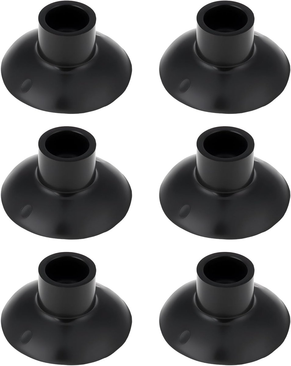 Rubberen zuignappen 25x75mm - 6 stuks - Geschikt voor 1 inch stangen - Ideaal voor caravan en trampoline - ShopVlot