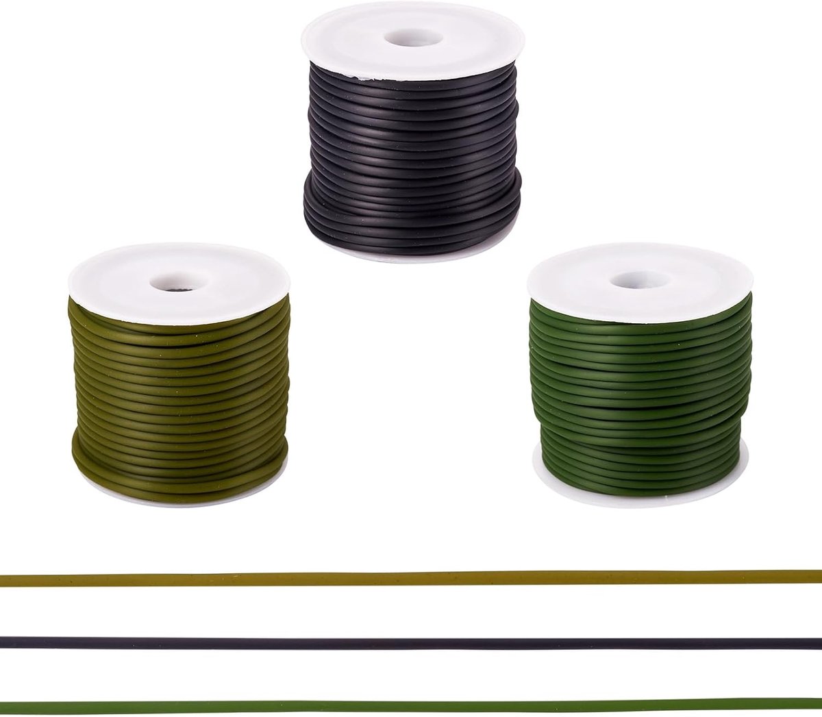 Holleste PVC-buis 30M - Kunststof rubberkoord 2mm - Zwart - Ideaal voor sieraden maken - ShopVlot
