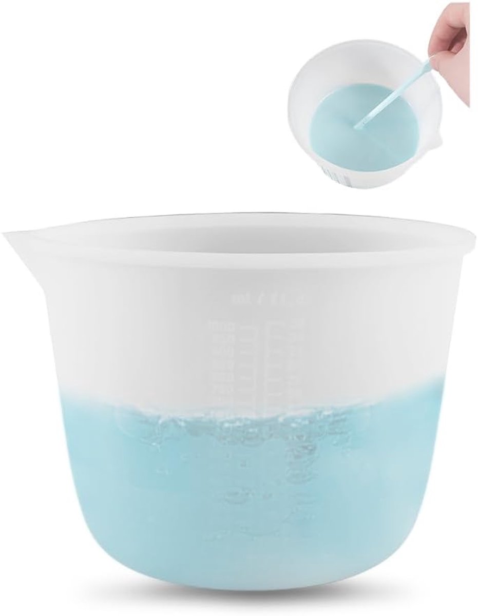 Silicone Maatbeker 1000 ml - Epoxy Hars Maatbeker - Flexibel en Duurzaam - Ideaal voor Creatieve Klussen - ShopVlot