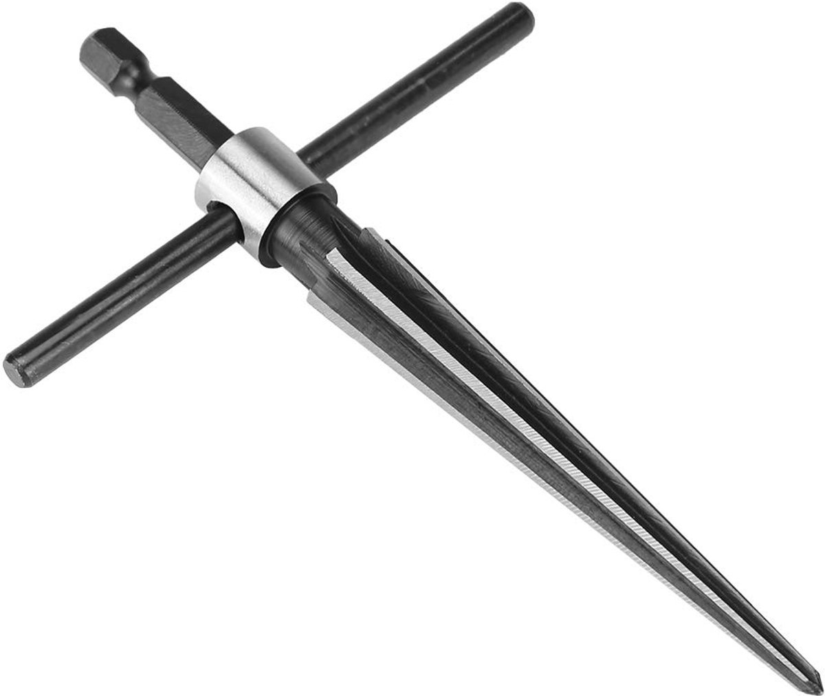 Conische reamer 3-13 mm - T-vormige handgreep - carbon staal - ideaal voor precisiewerk - ShopVlot