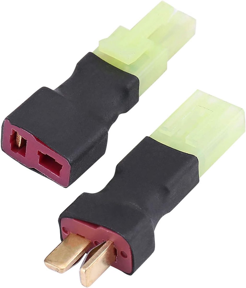 Mini Adapter T Plug - Grote vrouwelijke naar T Plug Deans stijl - Hoge stroomcapaciteit - Voor RC modellen - ShopVlot