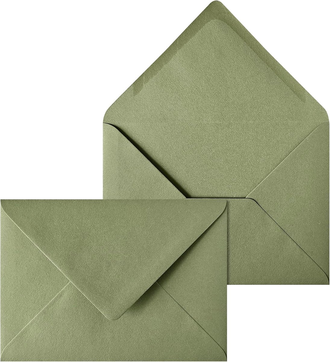 Enveloppen B6 12,5x17,5 cm - olijfgroen - luxe papier - perfect voor feestdagen - ShopVlot