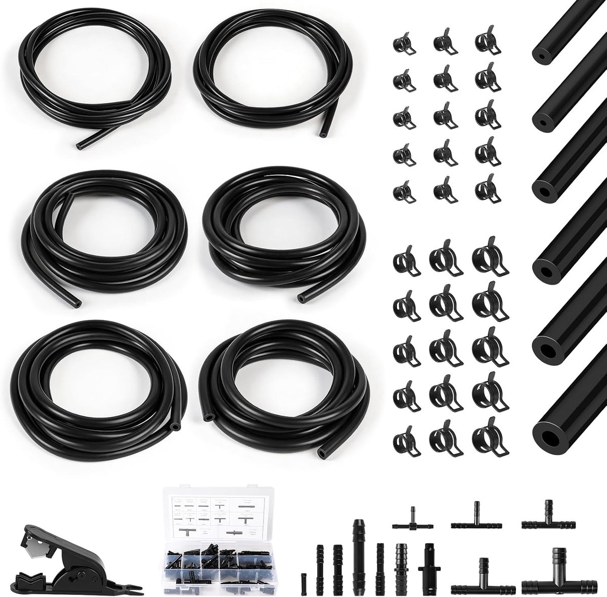 Vacuümslang set 6 maten 3M - siliconen - 130 psi - ideaal voor lucht en water - ShopVlot