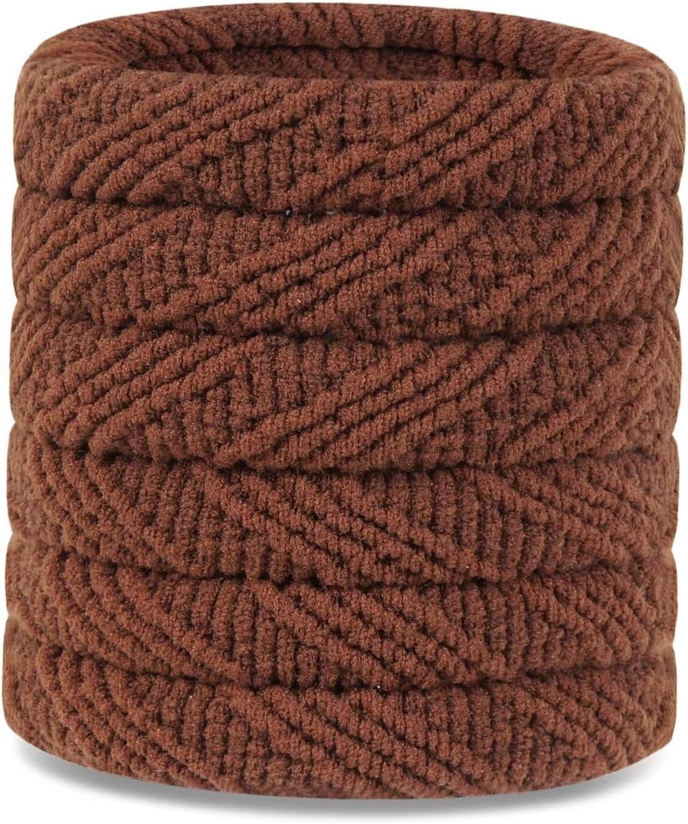 SnelShoppen - Elastische Haarstrikken voor Vrouwen, Geen Schade Fashionabele Rubber Bands voor Dik Haar, Zachte Paardenstaarten, Gym Accessoires, Voll