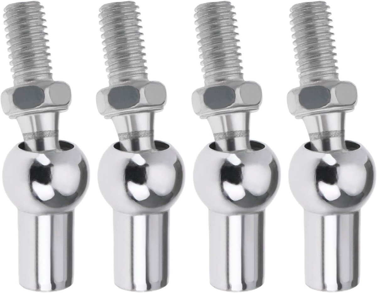 Kogelgewricht M8x1.25 - DIN 71802 - 13mm baldiameter - ideaal voor balanceren en ondersteunen - ShopVlot