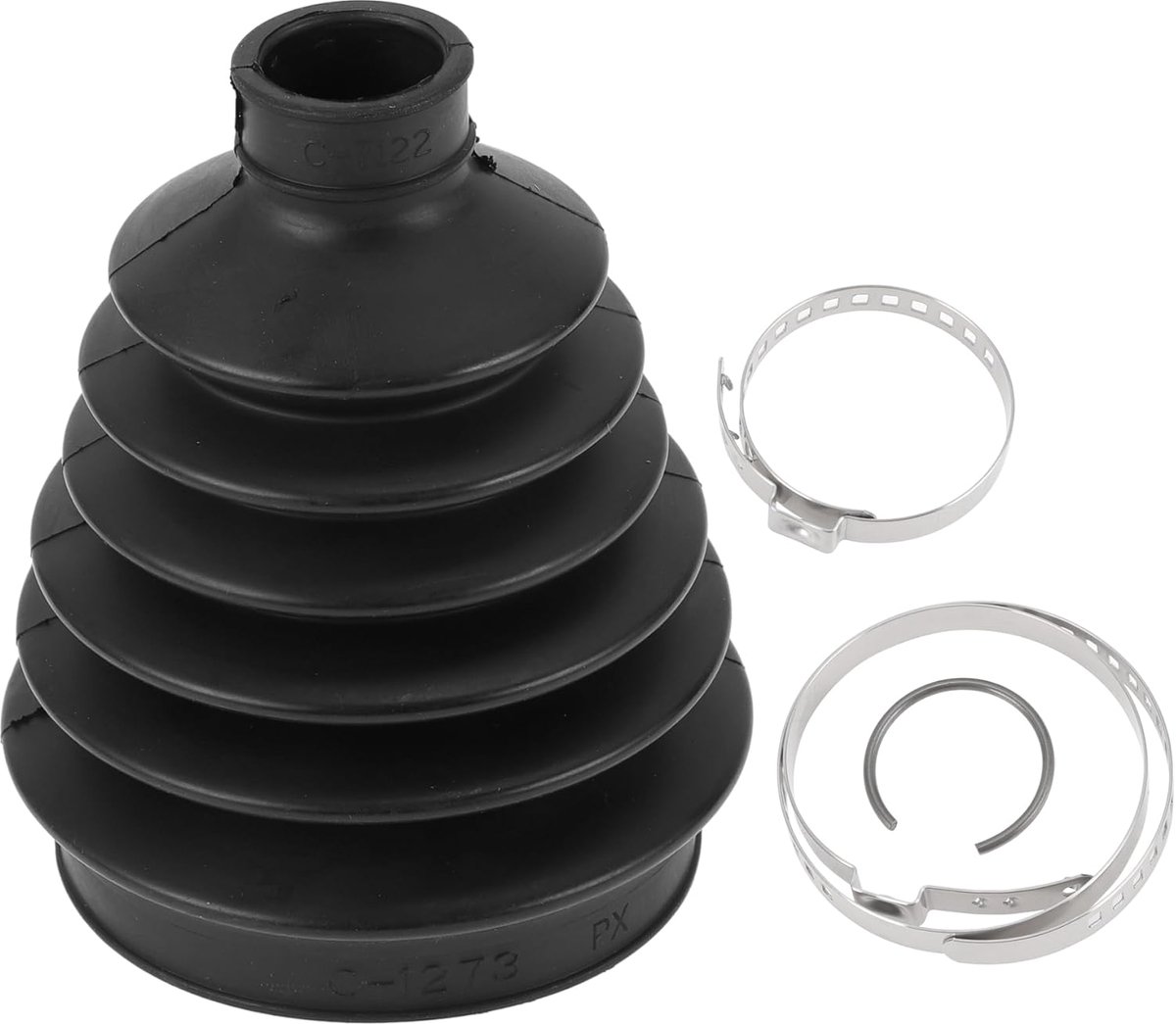 CV joint boot kit - voor Mitsubishi Montero 2001-2006 - zwart rubber - preventief onderhoud - ShopVlot