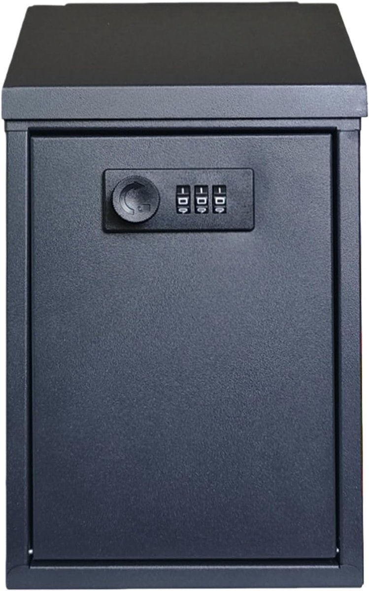 Brievenbus met codeslot 150 x 82 x 255 mm - Metalen donatiebox - Veiligheidsontwerp - Perfect voor kantoor en thuis - ShopVlot