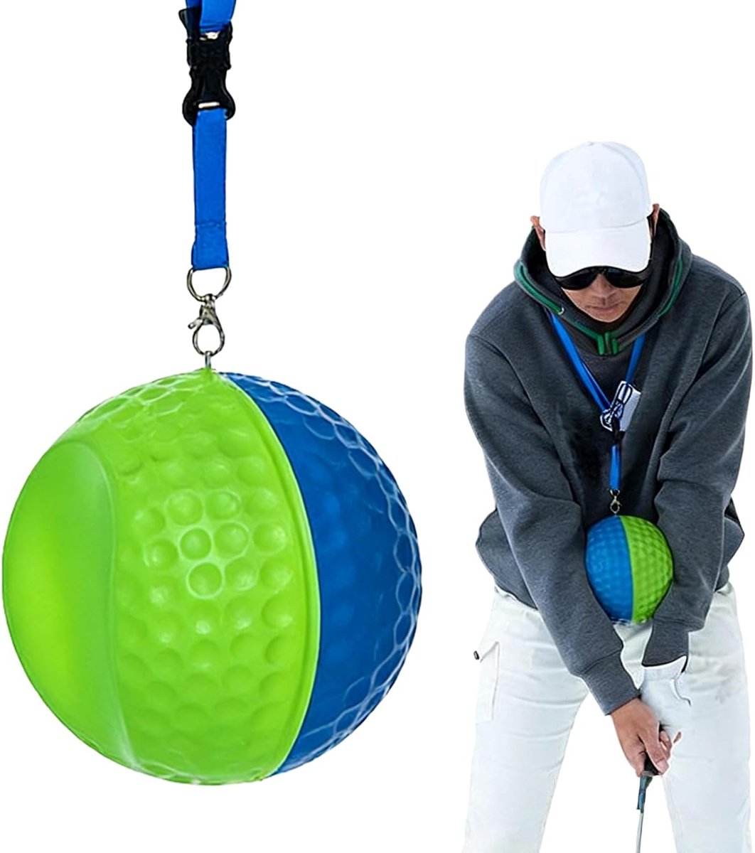 Golf-swingtrainer - trainingsbal met draagkoord - ideale hulp voor beginners - versterk je spiergeheugen - ShopVlot
