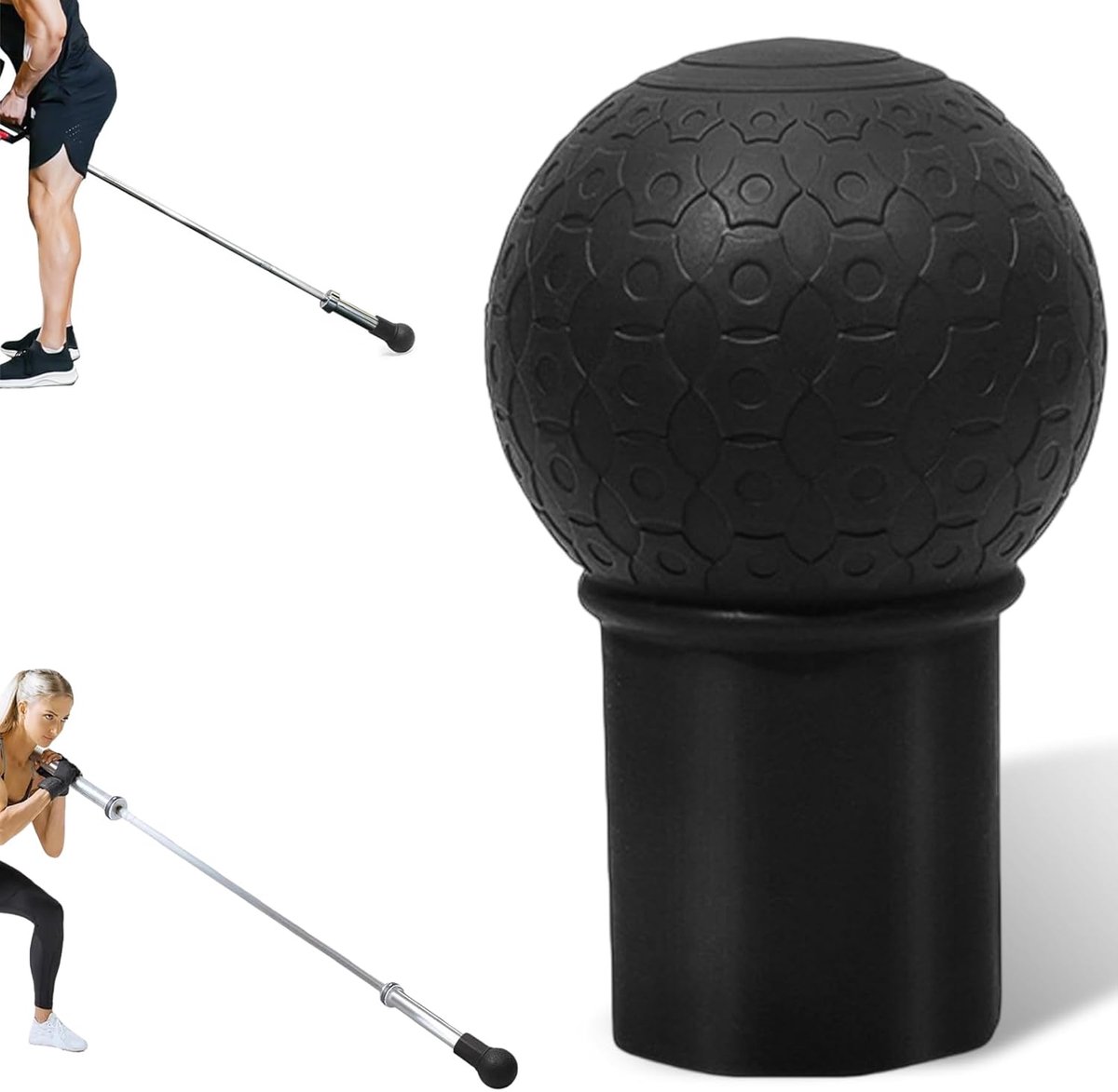 Landmine opzetstuk lange halter 60 mm - 360° rotatie - voor veelzijdige oefeningen - compact en draagbaar - ShopVlot