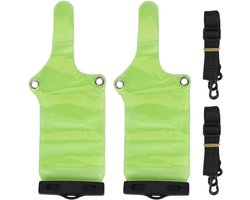 Waterdichte Walkie-Talkie Tas, 2 Stuks PVC Onderwaterbehuizing met Clip en Band voor UV5R/UV82/BF-888S, Ideaal voor Regen, Zwemmen en Wateractiviteiten