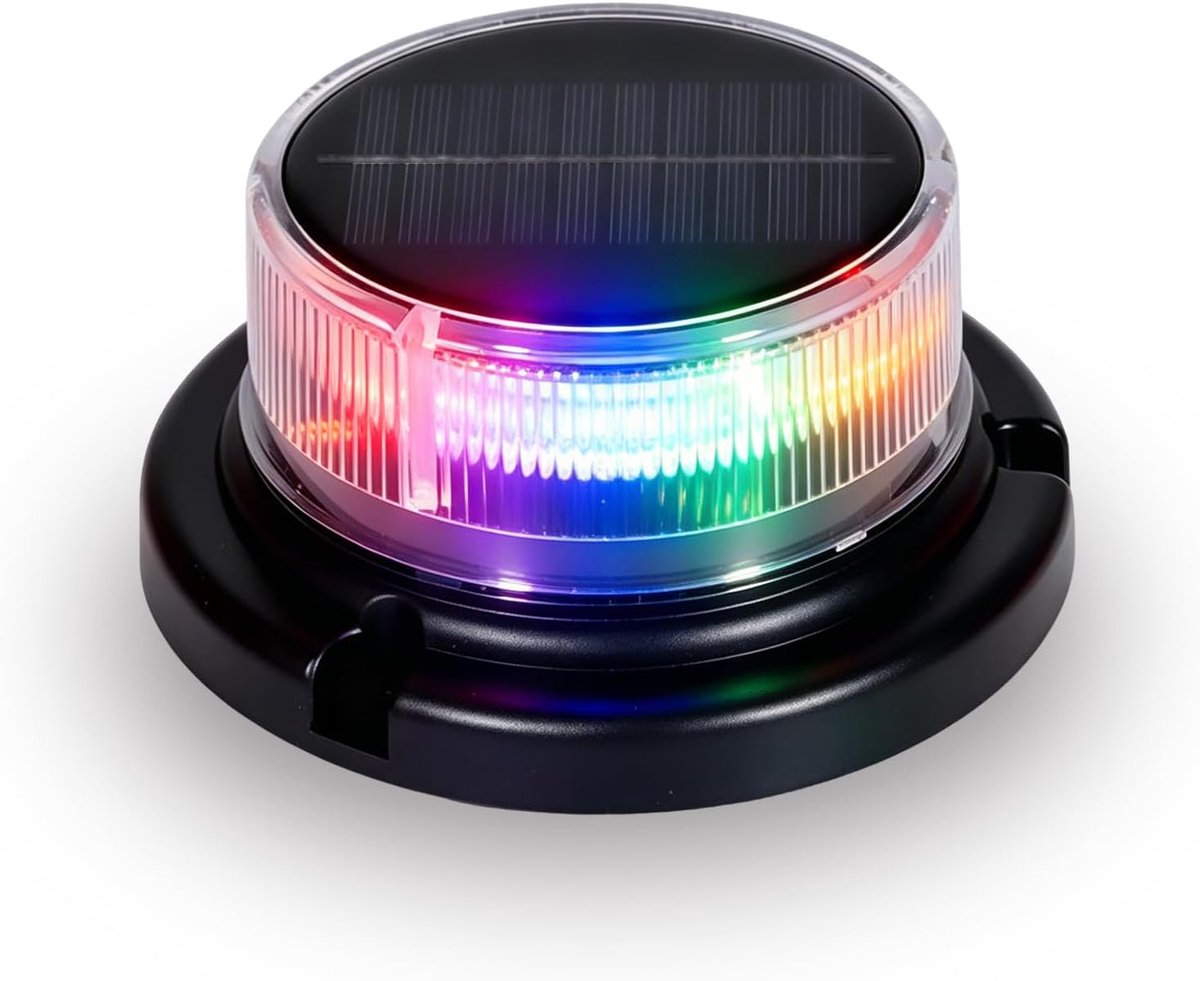 auvstar Led-bouwlamp op zonne-energie met magnetische bevestiging, waterdichte zonnelamp met afstandsbediening - ShopVlot