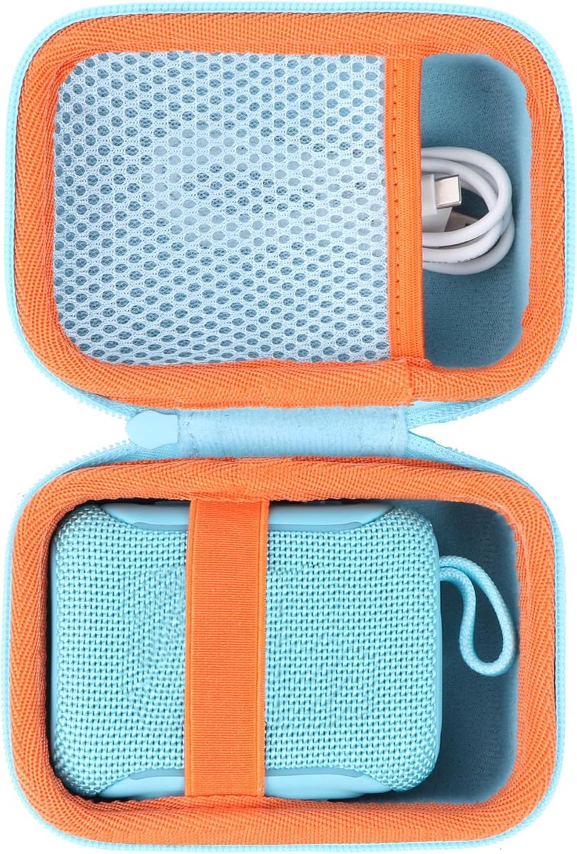Lebakort Hard hoesje compatibel met JBL Go 5/4 /3/3 ECO draagbare luidspreker (Lichtblauw) - ShopVlot