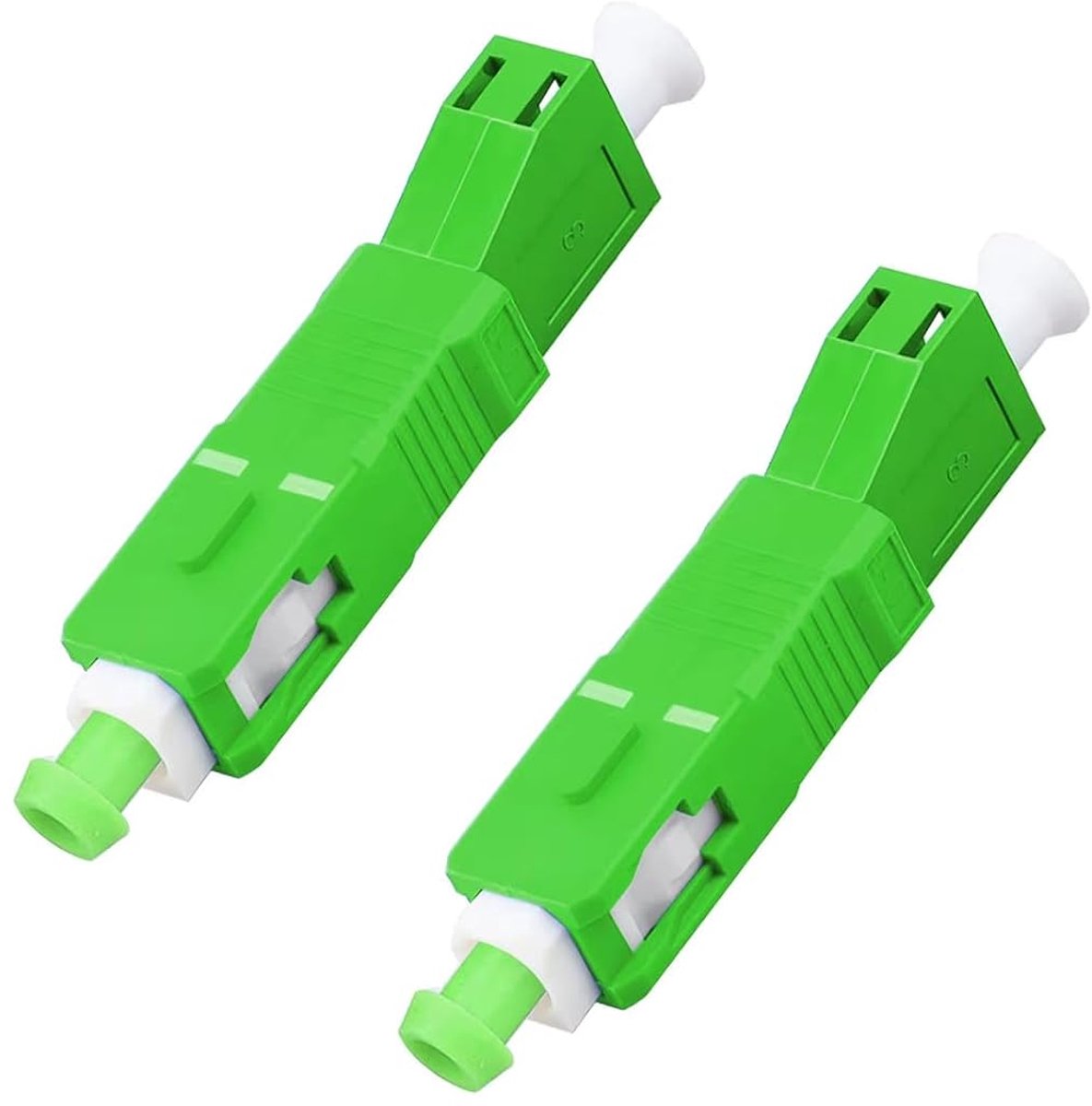 2pcs Fiber Optic Coupler, LC/APC Bus to SC/APC Plug, SC Male-LC Female, Singlemode Fiber Adapter, Hybrid Fiber Adapter - ShopVlot