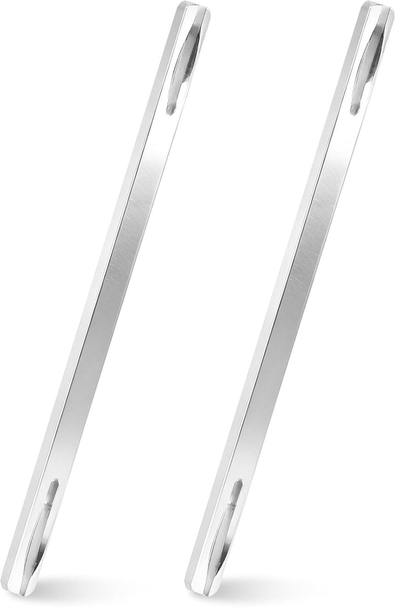 Vierkante deurgreepstang 8 mm x 160 mm - verzinkt staal - robuuste bevestiging - geschikt voor diverse handgrepen - ShopVlot