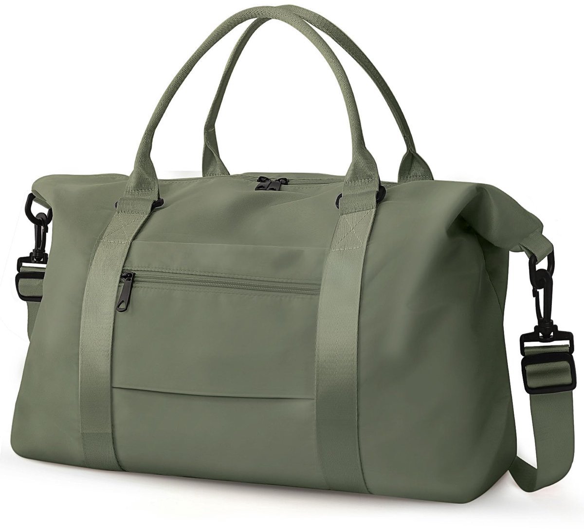 Casalora Reistas 37L - EasyJet Handbagage Tas - Opvouwbare Reistas - Weekendtas- Duffel Bag 46 x 21 x 26cm - Handbagage reistas - Militair groen