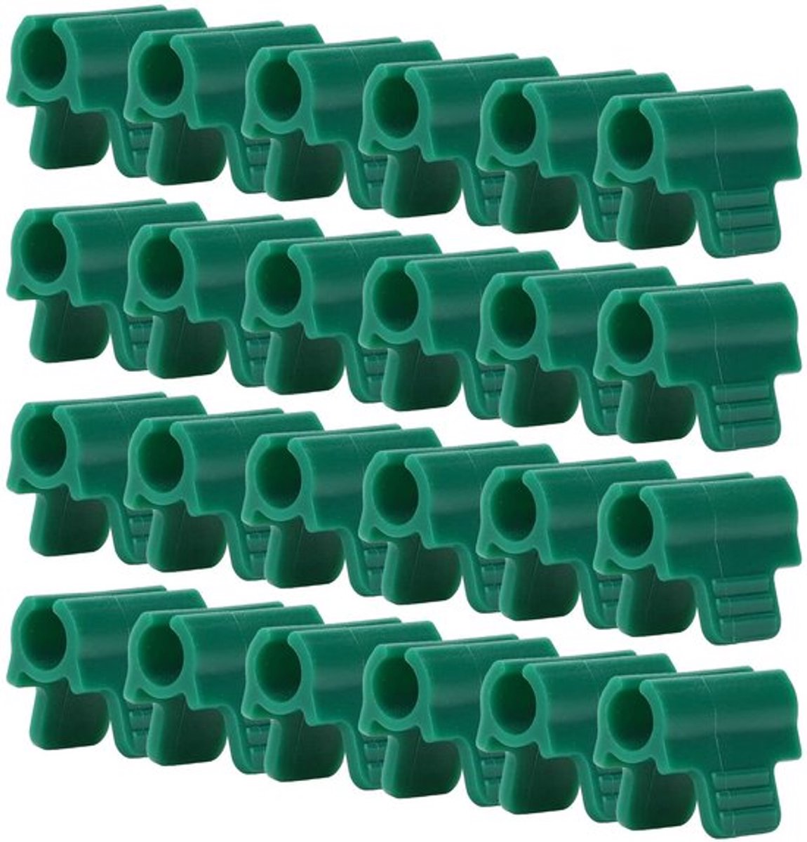Kasclips voor de Tuin, Set van 24 Kunststof Nettunnelbeugelclips