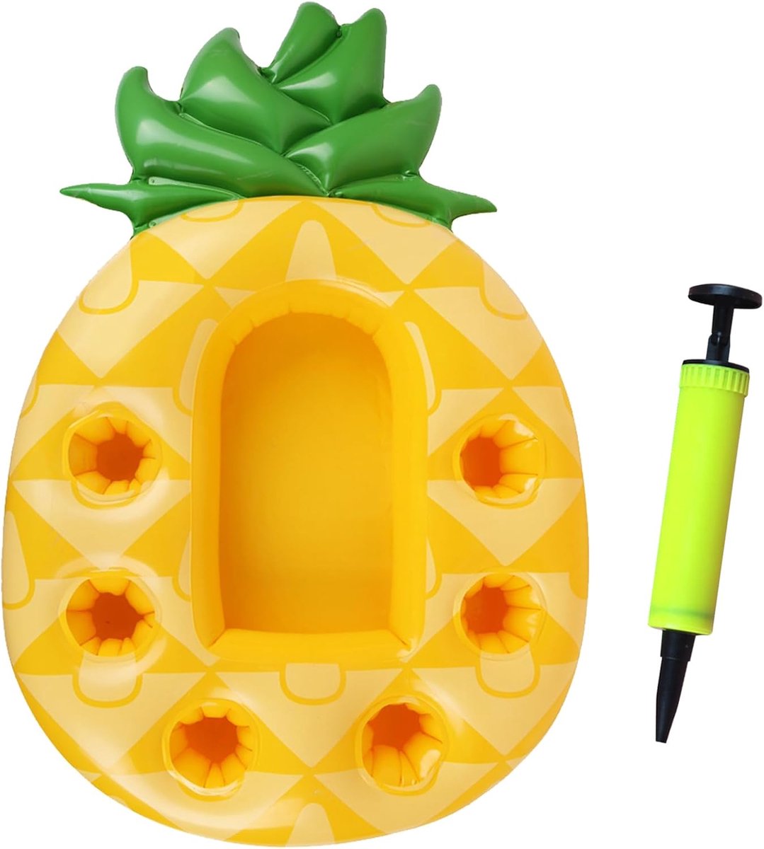 Opblaasbaar dienblad voor zwembad 80x50 cm - 2-in-1 met bekerhouder - drijvend dienblad voor zomerfeesten - ShopVlot