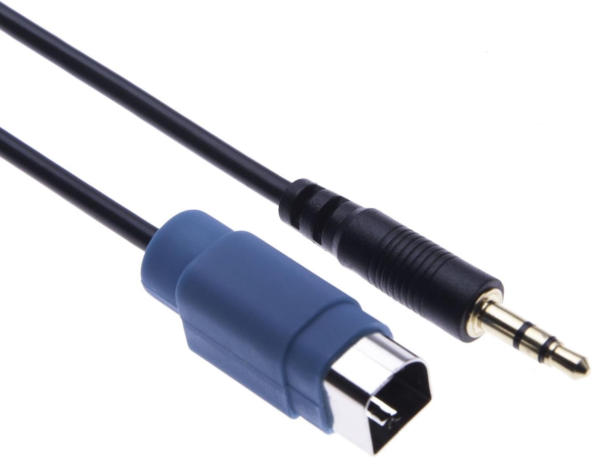 Aux Invoerkabel 3,5mm - Compatibel met Alpine CDA 105Ri, 117Ri - Audioverbinding voor MP3 Spelers - ShopVlot