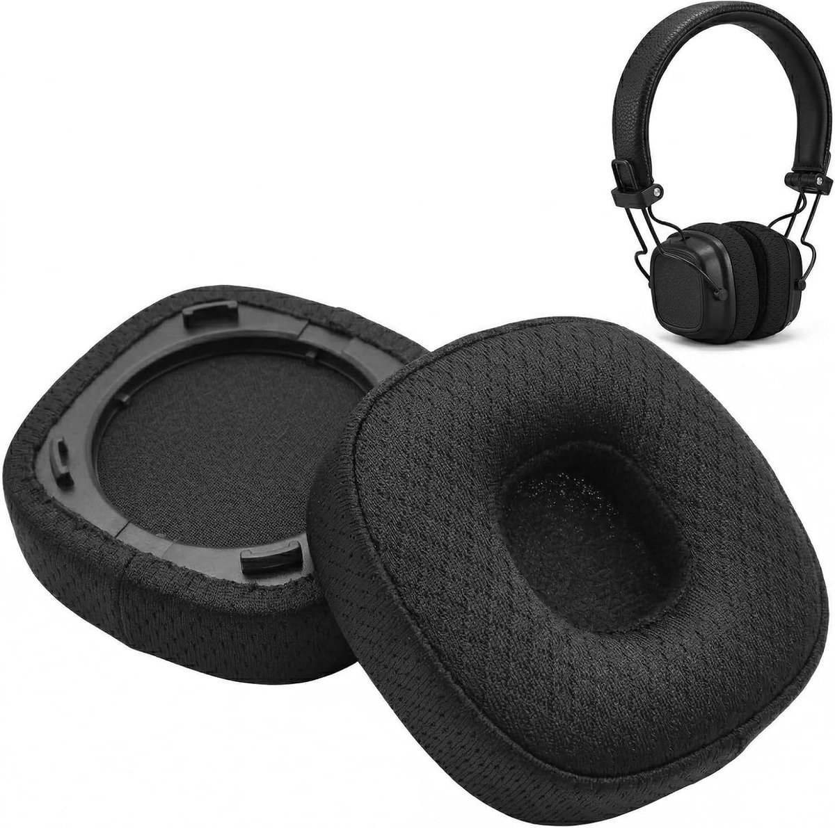 Oorkussens voor Marshall 1-5 - ademend mesh - vervangende hoofdtelefoonbekleding - houdt oren fris - ShopVlot