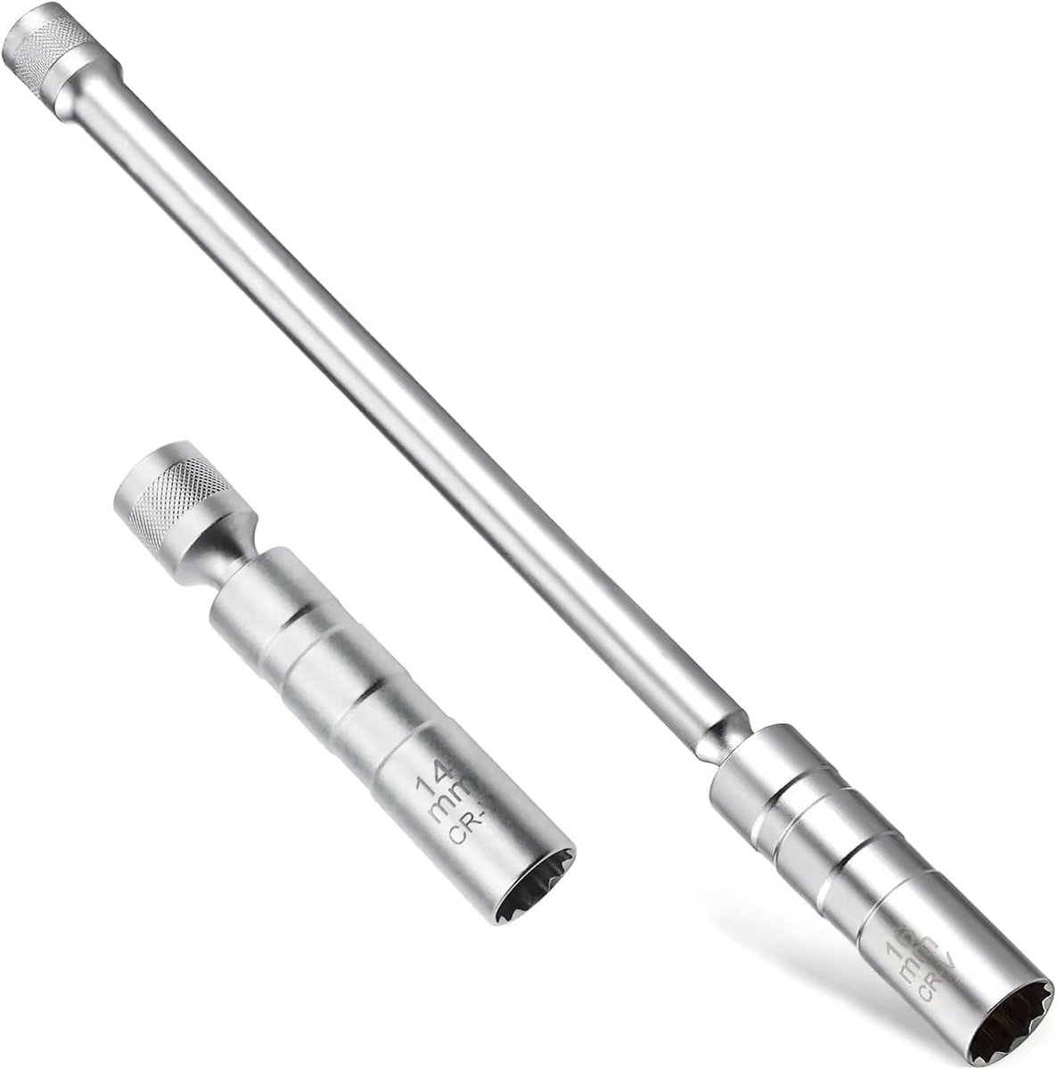 bougiesleutels set 14 mm en 16 mm - universeel - flexibele magneet - eenvoudig bougies vervangen - ShopVlot