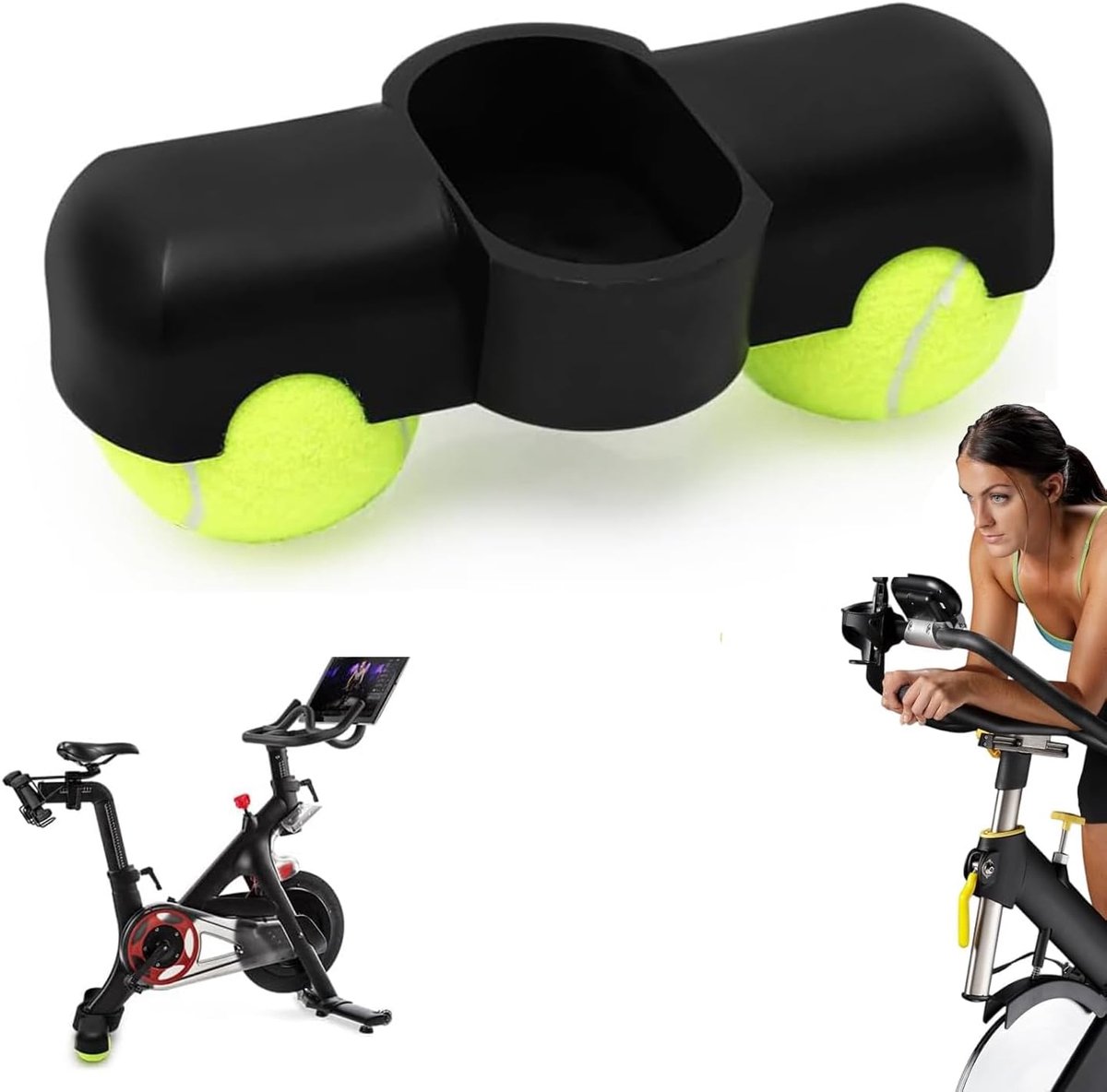 Rocker Plate Voeten voor Zwift - Snap Adapter met 2 Tennisballen - Voor Stabiele Indoor Fietstraining - ShopVlot