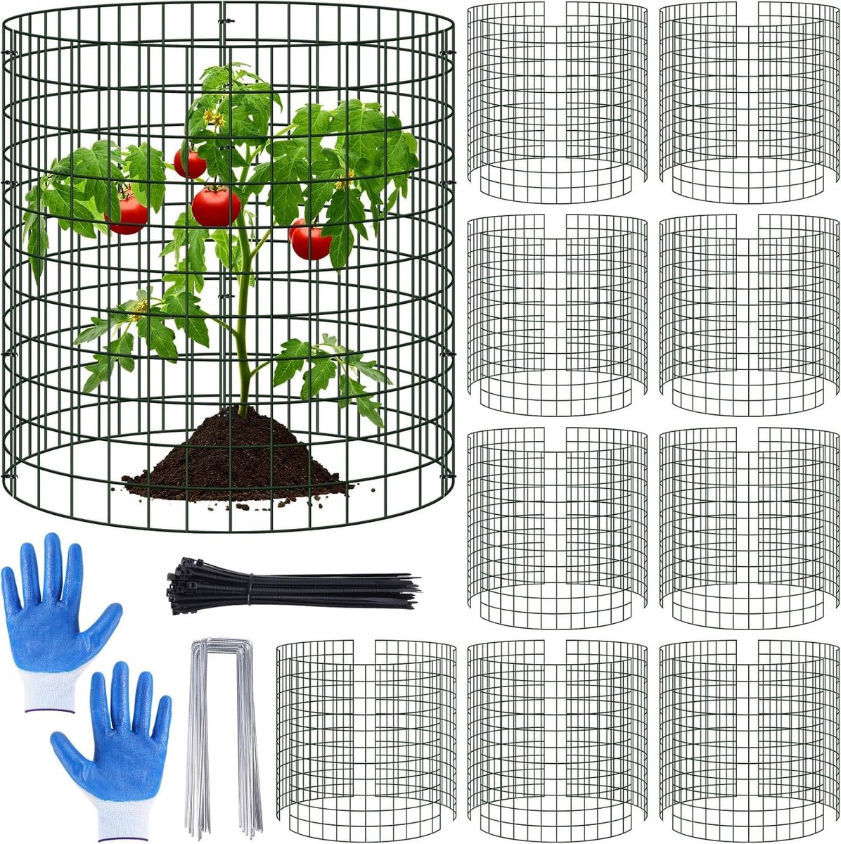 Metaal raster gaas - 1x2 meter - duurzaam materiaal - ideaal voor tuin en constructie - ShopVlot