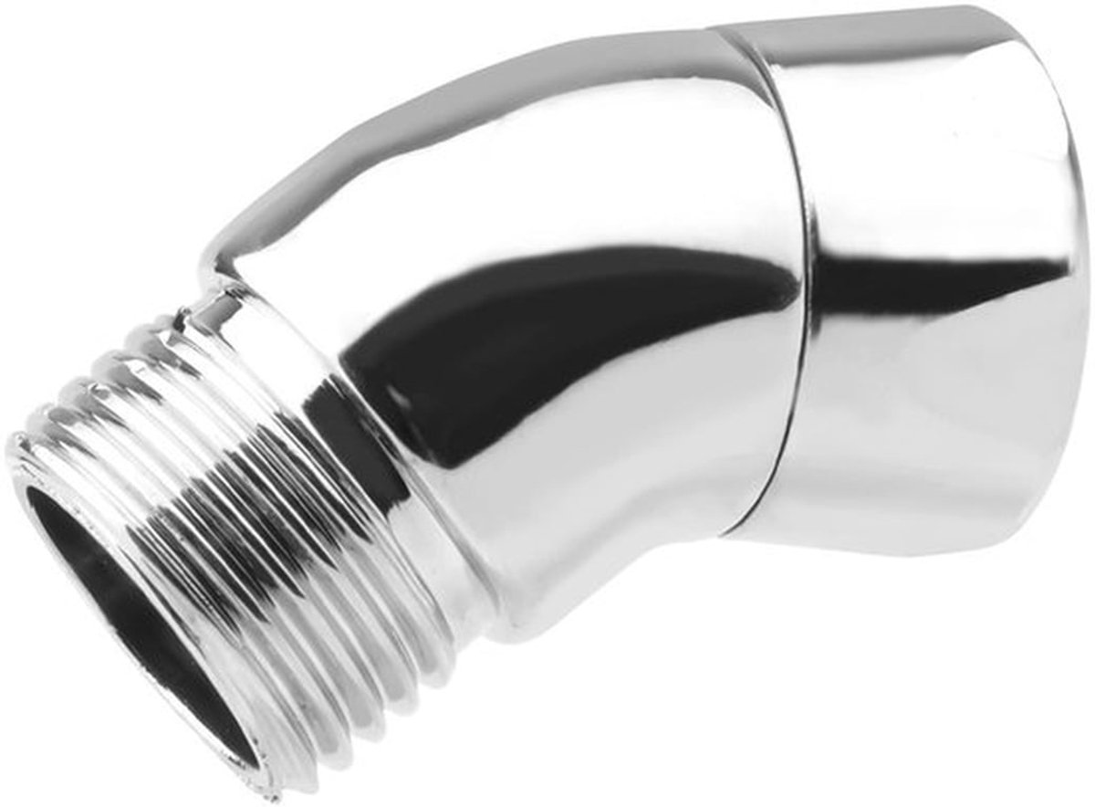 Gosknor Douchekop Elleboog Adapter, 135 Graden Solide Koperen Spraykop Draaibare Hoekadapter Handdouche Slangconnector voor Handdouches en Vaste Douches in de Badkamer