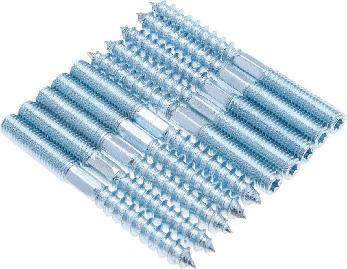 M8x120mm Torx hangerbouten - gegalvaniseerd - zelftappend met hexagonale schroefdraad - ideaal voor wandmontage - ShopVlot