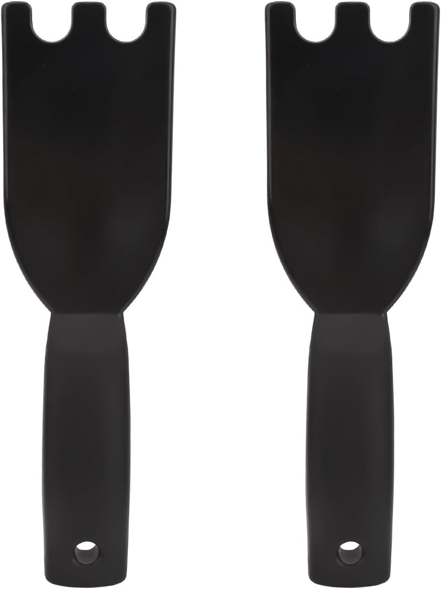 Grillschraper 2-stuks - hittebestendig nylon - comfortabele grip - ideaal voor dagelijkse schoonmaak - ShopVlot
