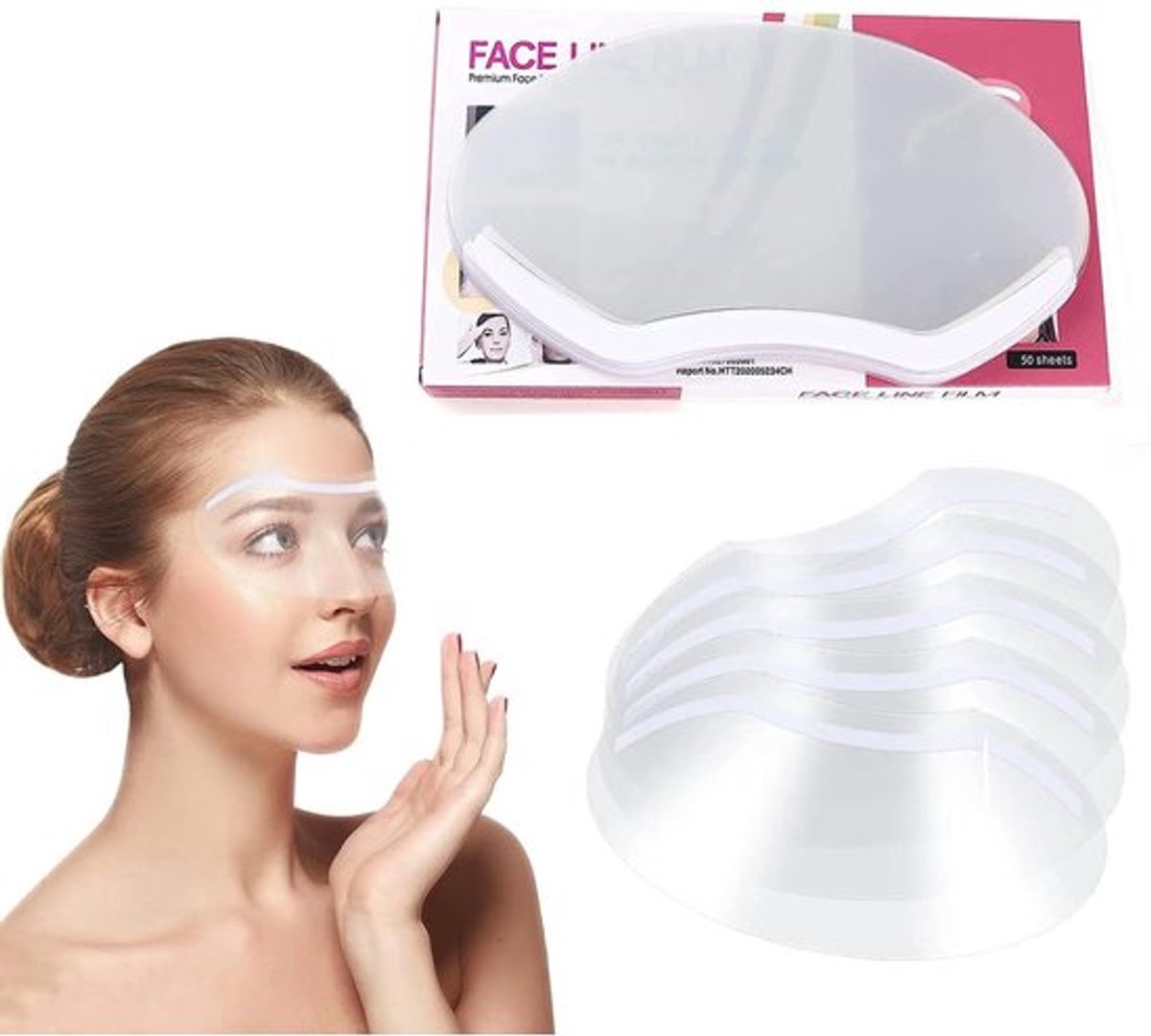 Vizier Transparant - 50 Stuks Kunststof - Gezichtschild - Multifunctioneel Masker - Bescherming Ogen - Afmetingen 20x10 cm - Gezichtsschild
