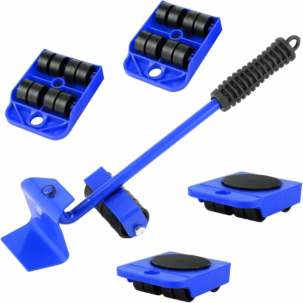 Meubel transportwielen set - 150kg capaciteit - hoogwaardige kunststof en ijzer - ShopVlot