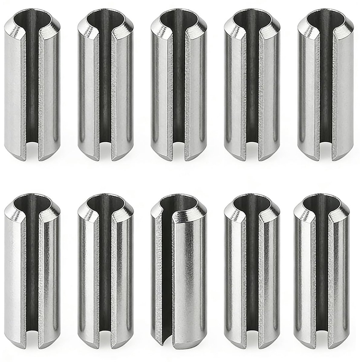 Elastische sluitringen M4 20 mm - roestvrij staal 304 - zilver - veilige mechanische verbinding - ShopVlot