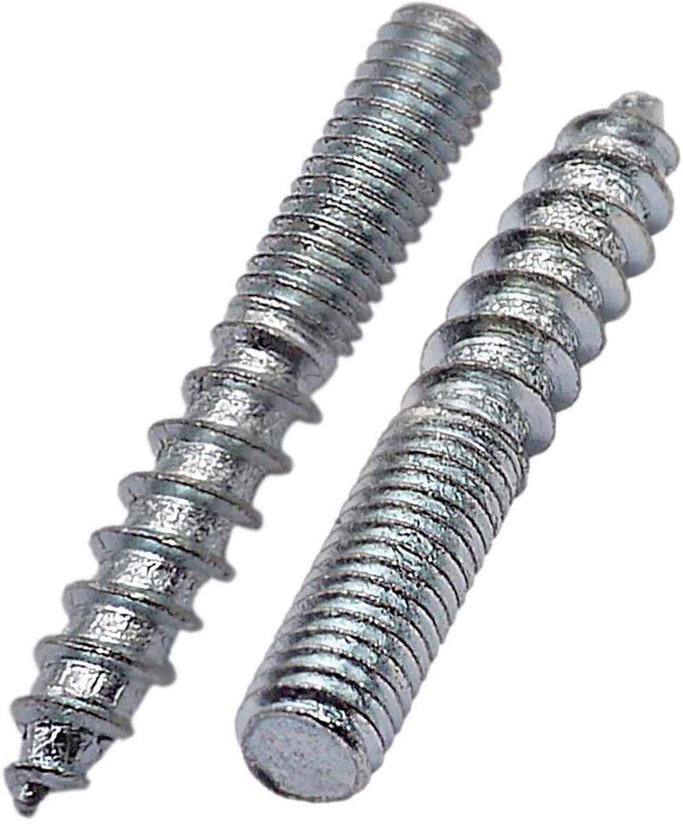 Dopschroeven M6 x 40 mm - Gegalvaniseerd staal - Dubbele draad - Ideaal voor houtverbindingen - ShopVlot