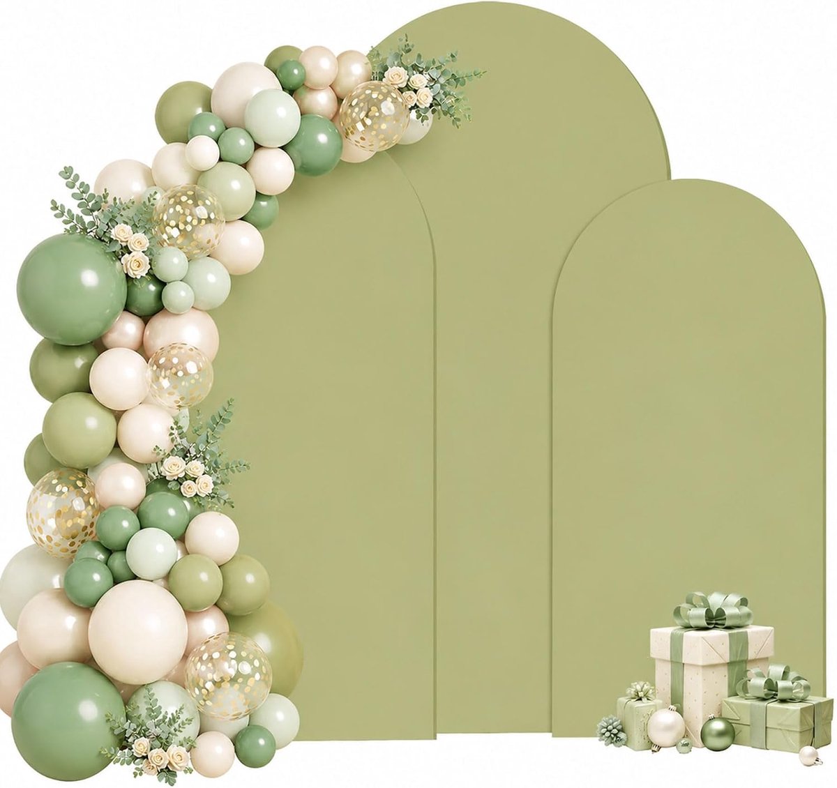Achtergrond voor boog 120 x 220 cm - dubbelzijdig design - elegante decoratie - perfect voor bruiloften - ShopVlot