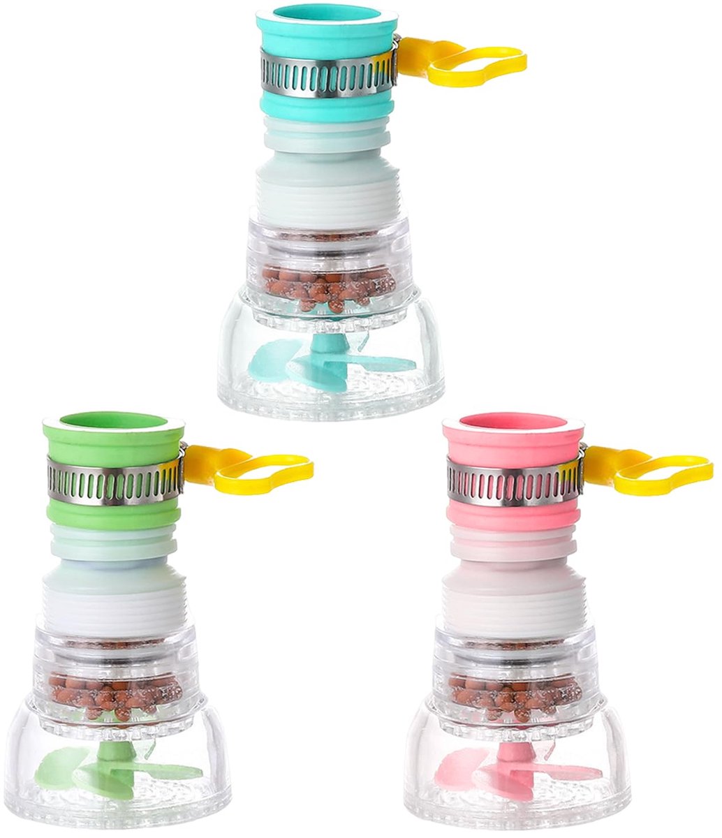 Water Tap Filter - 360° Rotating Filter - Verkrijgbaar in 3 Kleuren - Verwijdert Verontreinigingen uit Water - ShopVlot