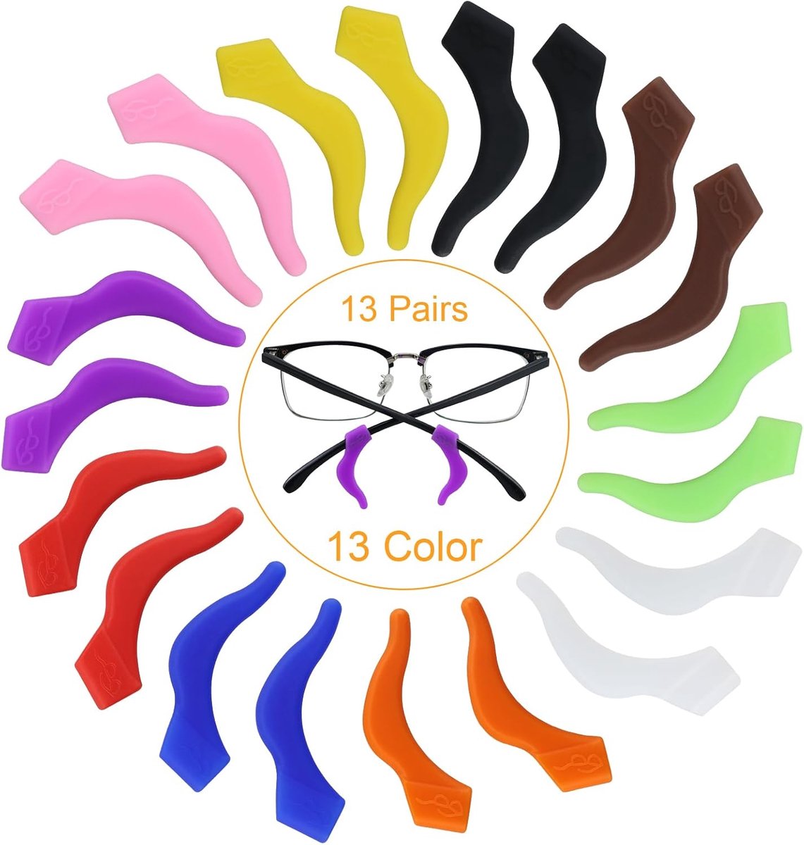Glashouder 13 Paar - Siliconen - Antislip - Ideaal voor kinderen - ShopVlot