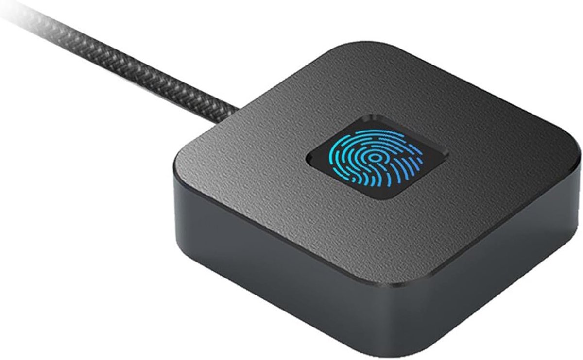 Desktop USB vingerafdruklezer - Biometrische scanner - 360° aanraakfunctie - Veilig wachtwoordbeheer - ShopVlot