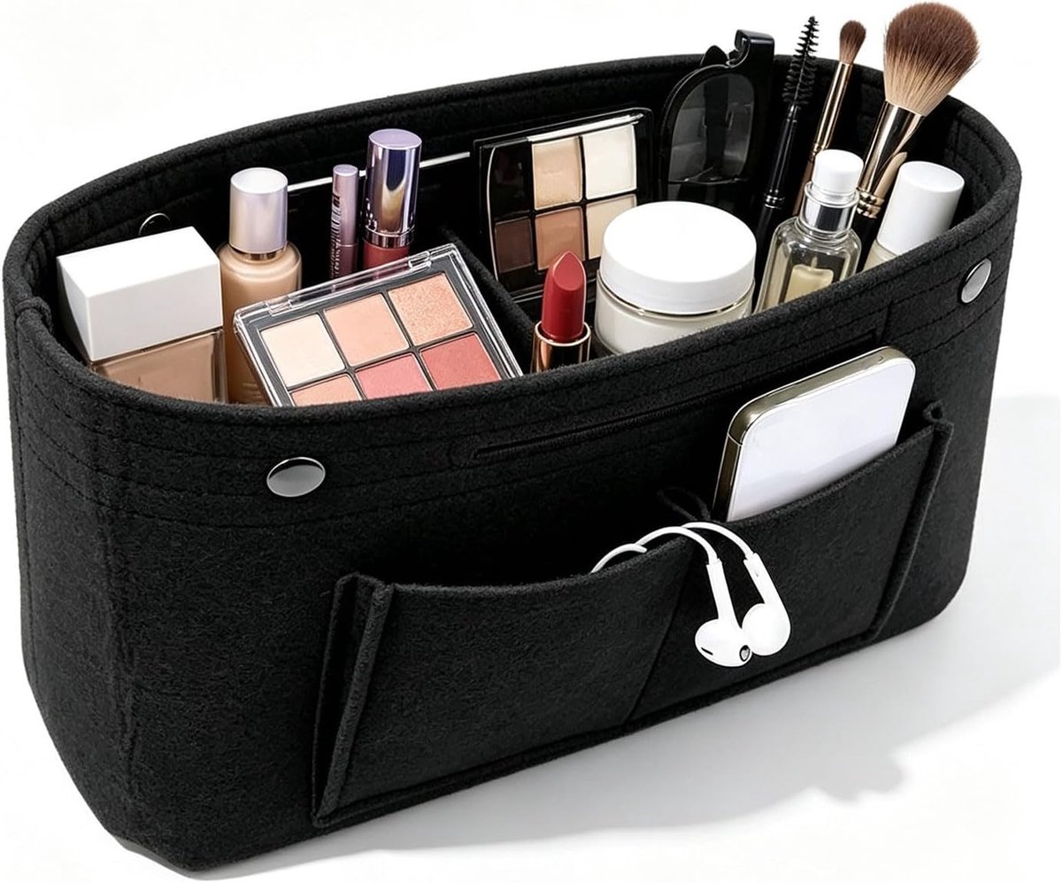 Handtas Organizer - Opvouwbare Vilt Insert - Multi-Pocket - Gemakkelijke Toegang tot Spullen - ShopVlot