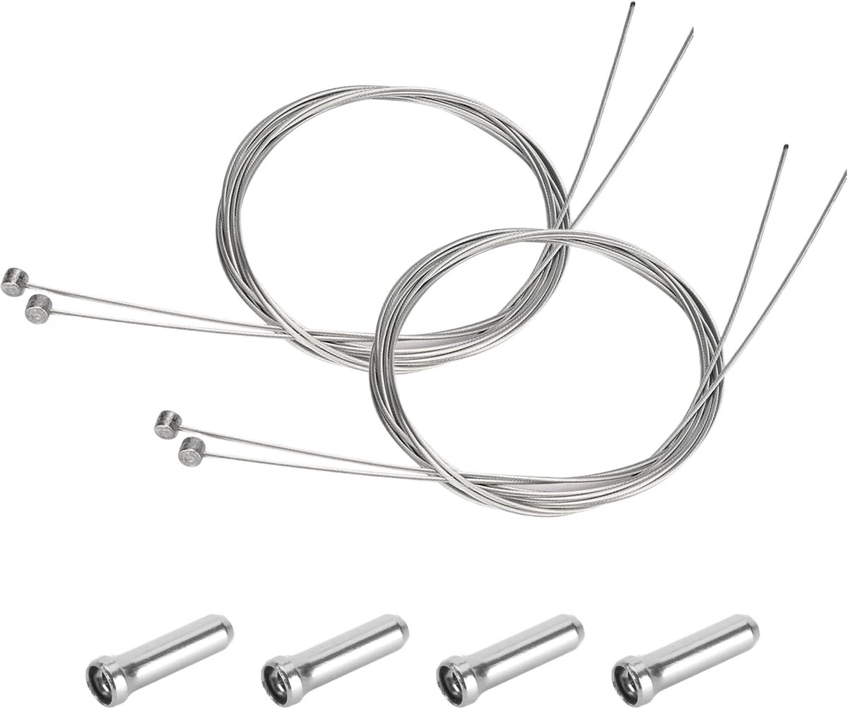 4 Pcs Bicycle Brake Cable, Mountain Bike Brake Cable Inner Cable, Bicycle Brake Cable, Replacement Accessories - ShopVlot