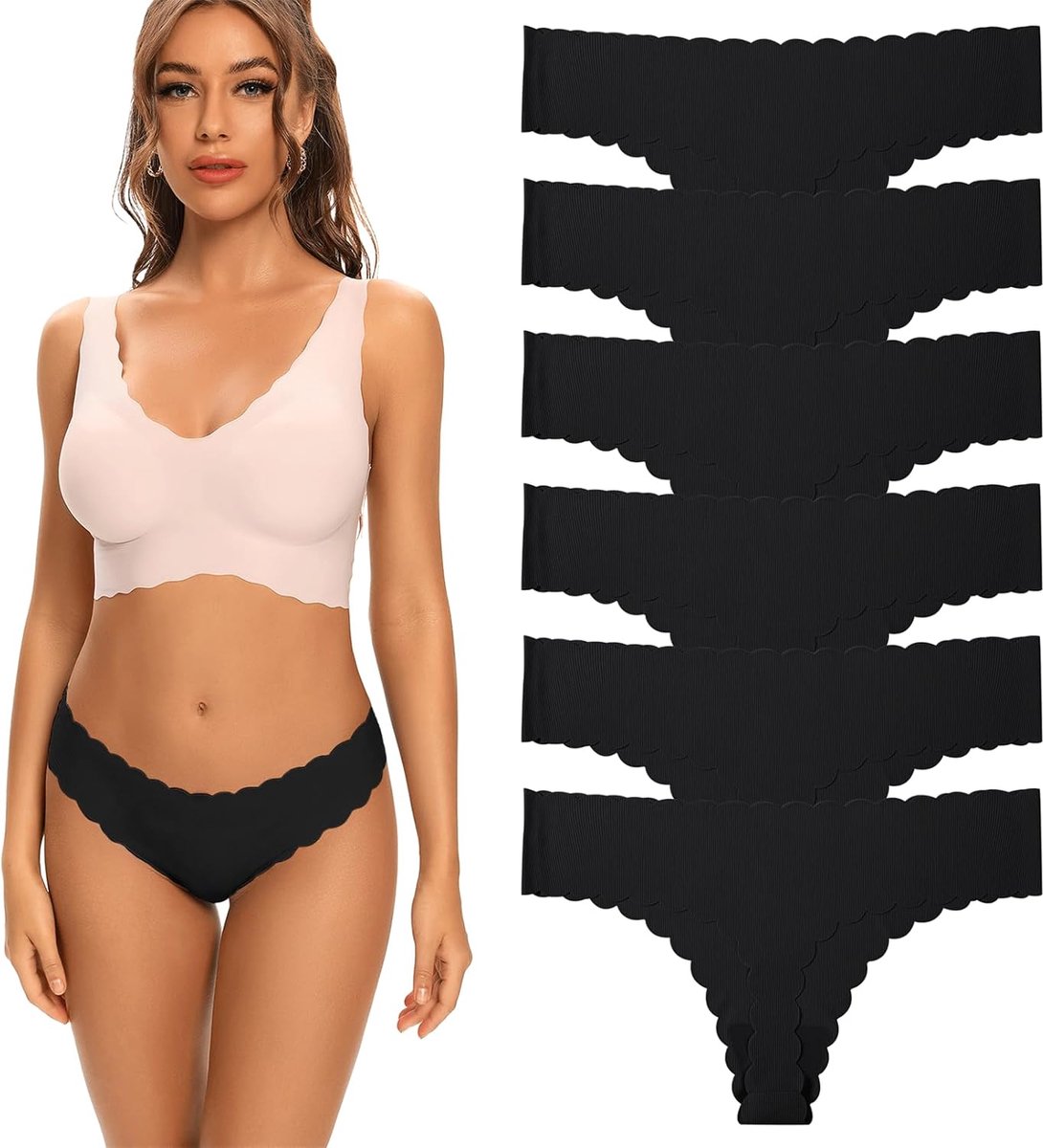 Dames Thong - Onzichtbare Thong - Katoen - Comfortabele Pasvorm voor Werk - ShopVlot