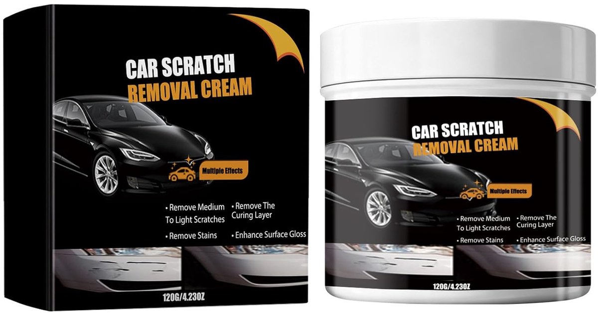Krasverwijderaar voor voertuigen - Polijstwax 120g - Diepe kras reparatie - Glanzend resultaat in 3 seconden - ShopVlot
