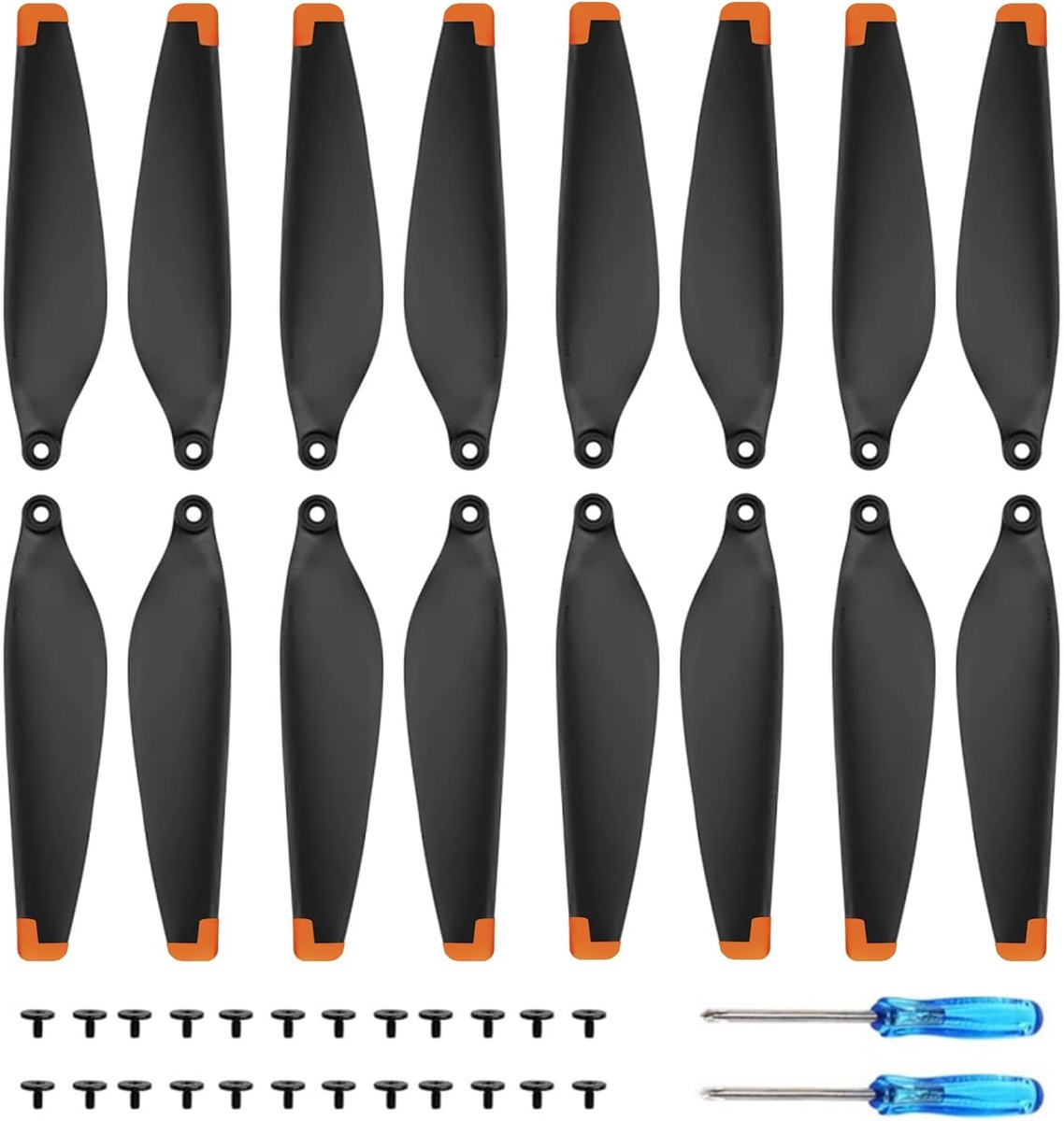 Propeller Mini 3 Pro/Mini 4 Pro - 16 Stuks Oranje - Laag Geluid - Snelle Bevestiging - ShopVlot