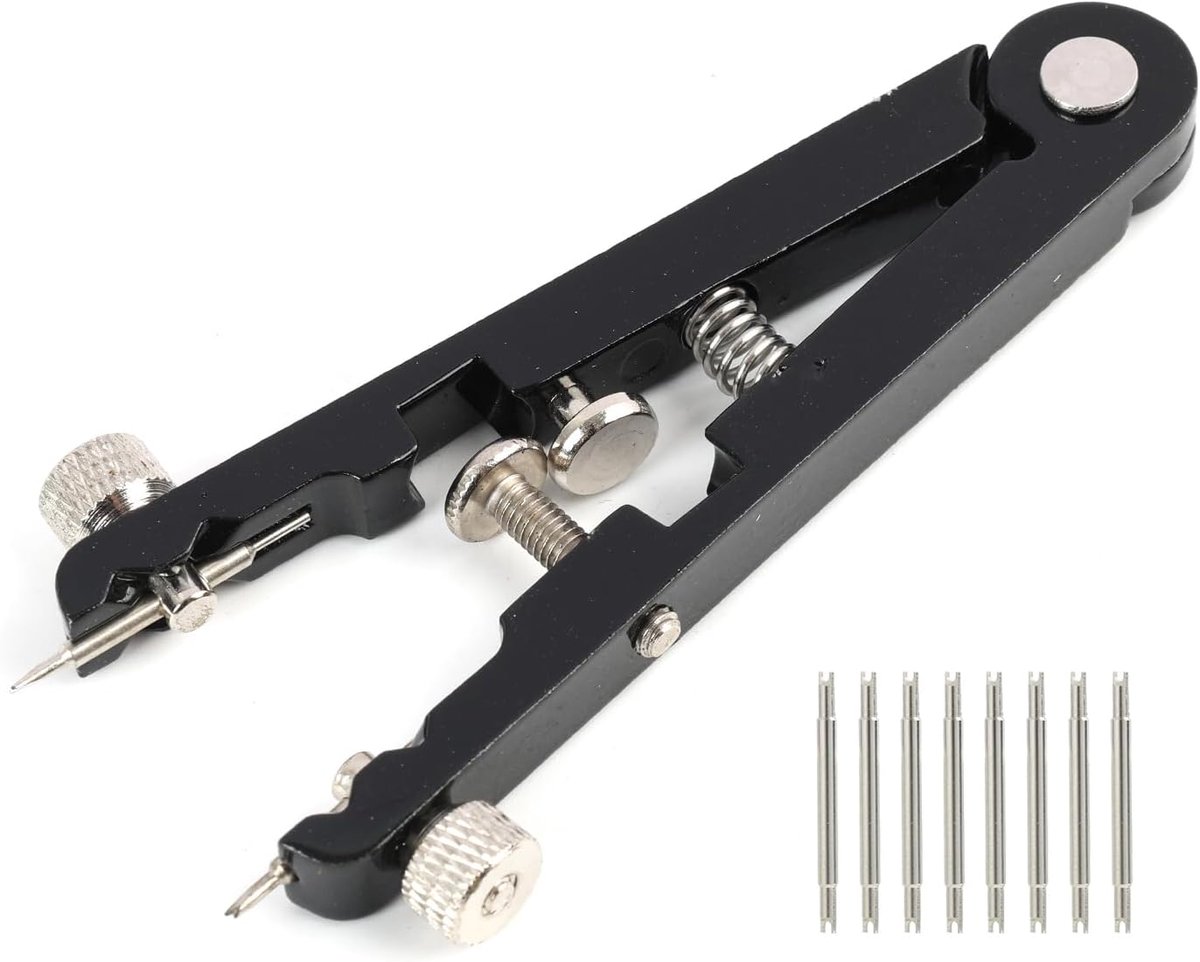 Horloge band gereedschap - Aluminium legering - Met 8 reservepennen - Voor eenvoudige vernieuwing - ShopVlot
