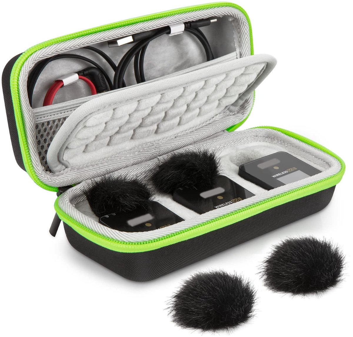 Solidchoice - Hard Case voor Red Wireless GO II Microfoon met Windbescherming