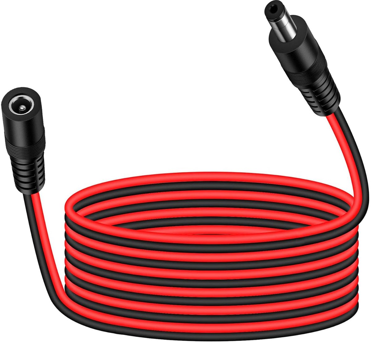 DC Power Extension Kabel 3 m - 14 AWG Koper - 5.5 mm x 2.1 mm Stekker - Voor Bewakingscamera's - ShopVlot