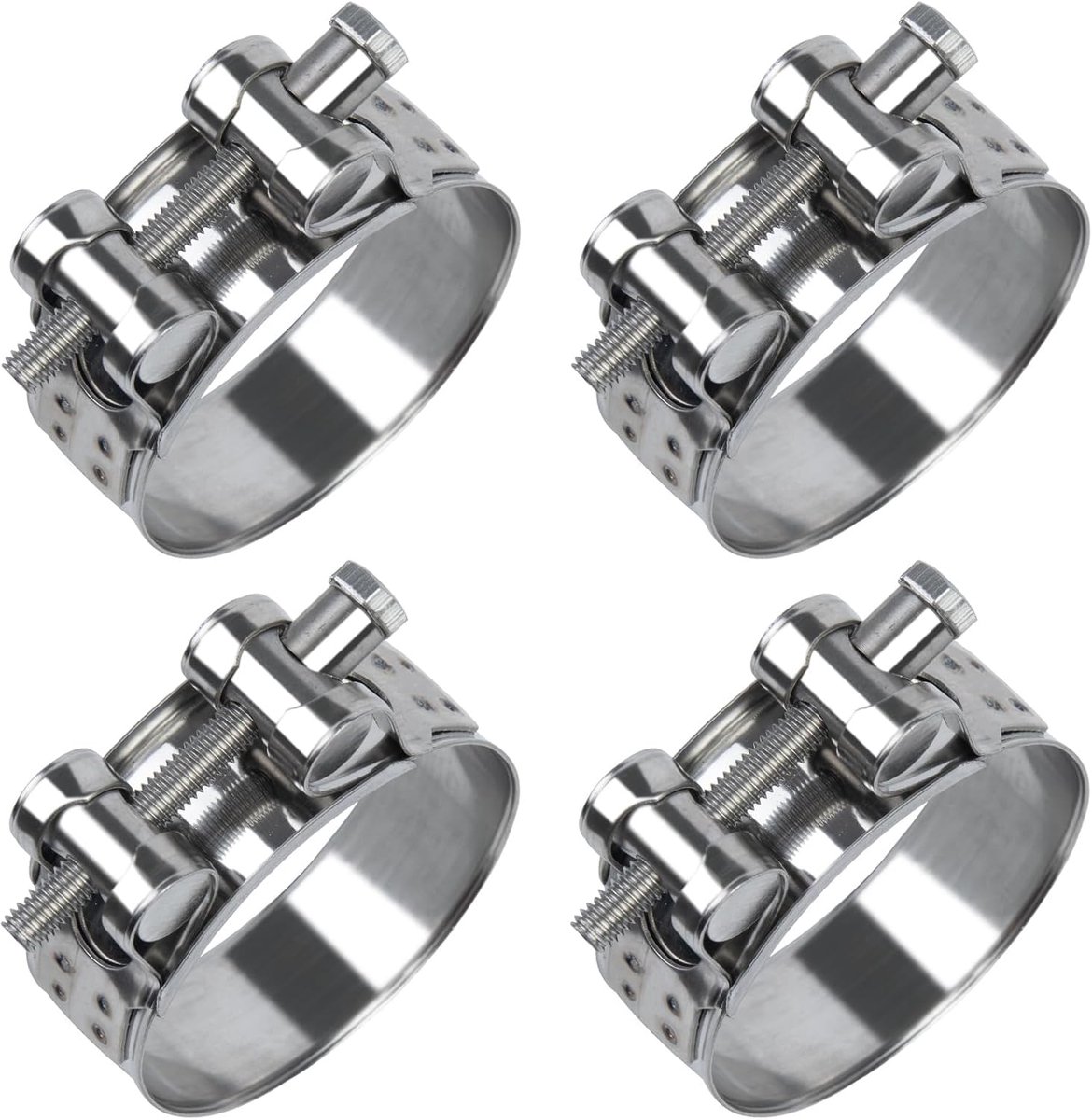 ilauke 4 Pieces Hinge Bolt Clamp Stainless Steel 56-59 mm Hose Clamps Stainless Steel 22 mm Hose Clamp Set Suitable - ShopVlot