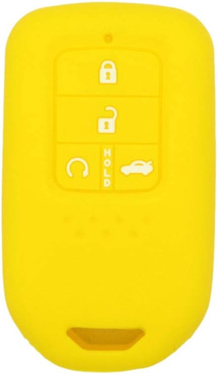 Silicone Cover Protector Case Skin Jacket Suitable for HONDA 4 Button Smart Remote Key Fob CV4208 Yellow - ShopVlot
